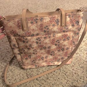 Floral LC Lauren Conrad Handbag/Tote